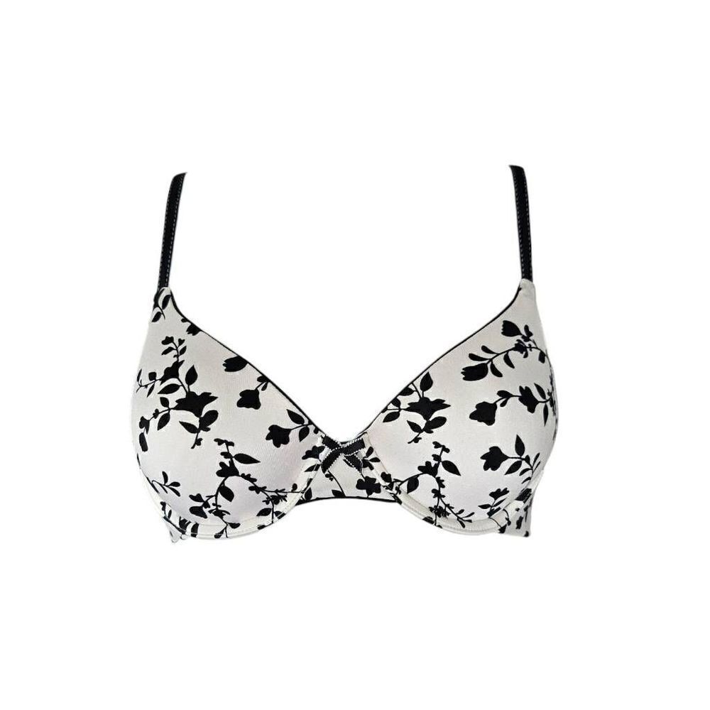 dark coquette floral bow bra